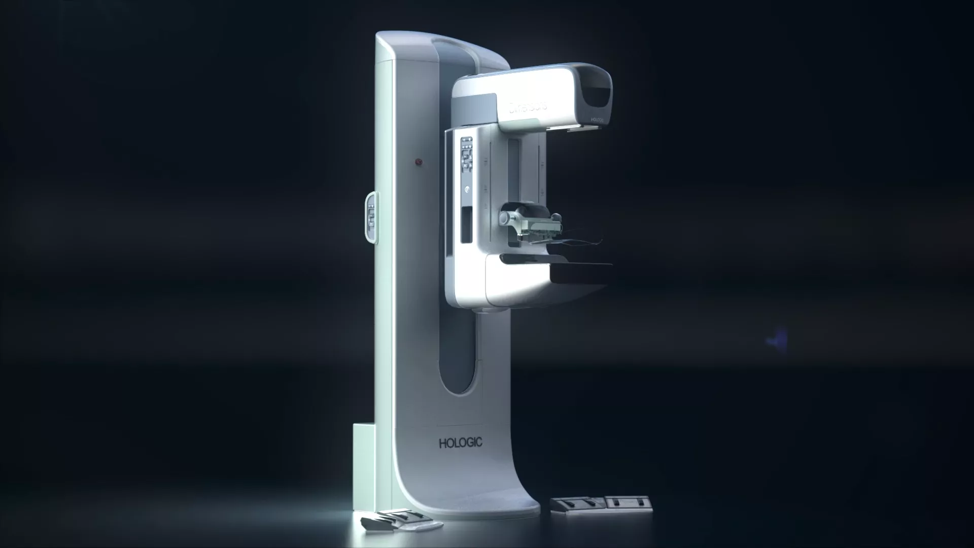 Système de mammographie Hologic 3Dimensions sur fond noir